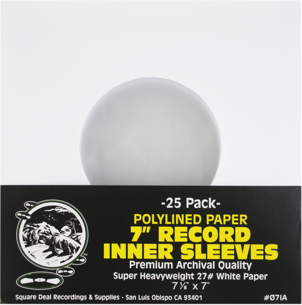 7" Record Poly-Lined Inner Sleeves | 25 Pack