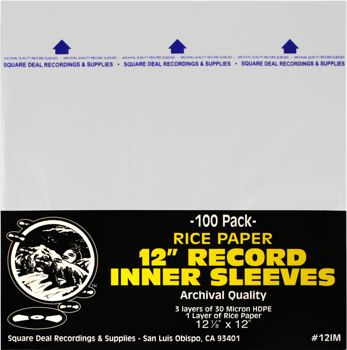 12" Record Inner Sleeves | 100 Pack