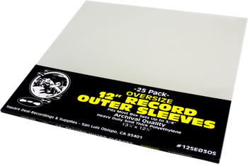 12" Oversized Record Outer Sleeves | 25 Pack