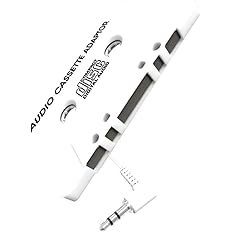 IEssentials - Audio Cassette Adapter - Cassette to 3.5mm Audio Jack - White
