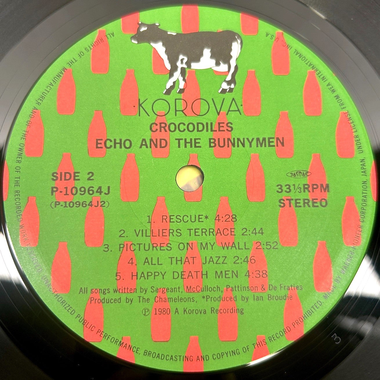 Echo And The Bunnymen | Crocodiles LP (1980 / Japan)