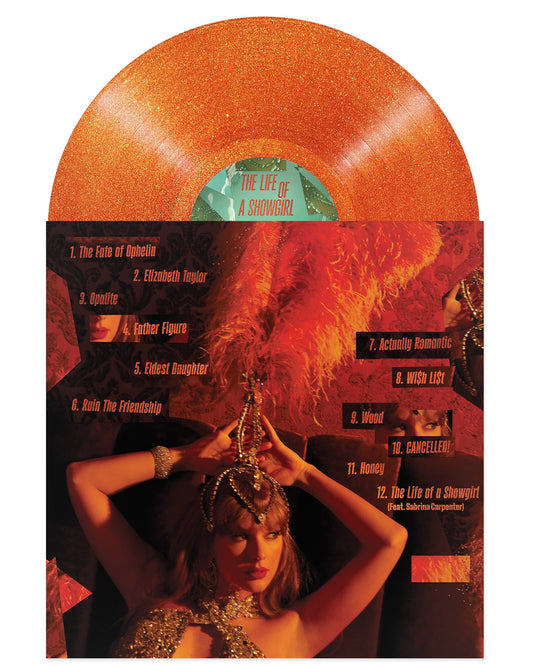 Taylor Swift | The Life Of A Showgirl LP (Portofino Orange Glitter Vinyl)