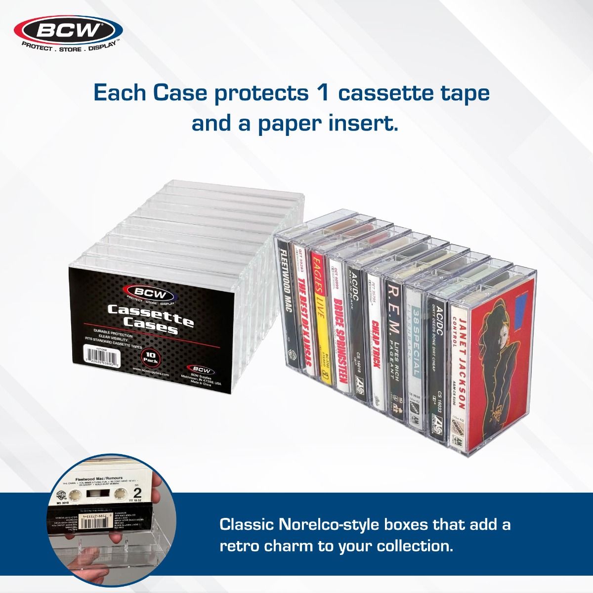 Cassette Tape Cases | 10 Pack