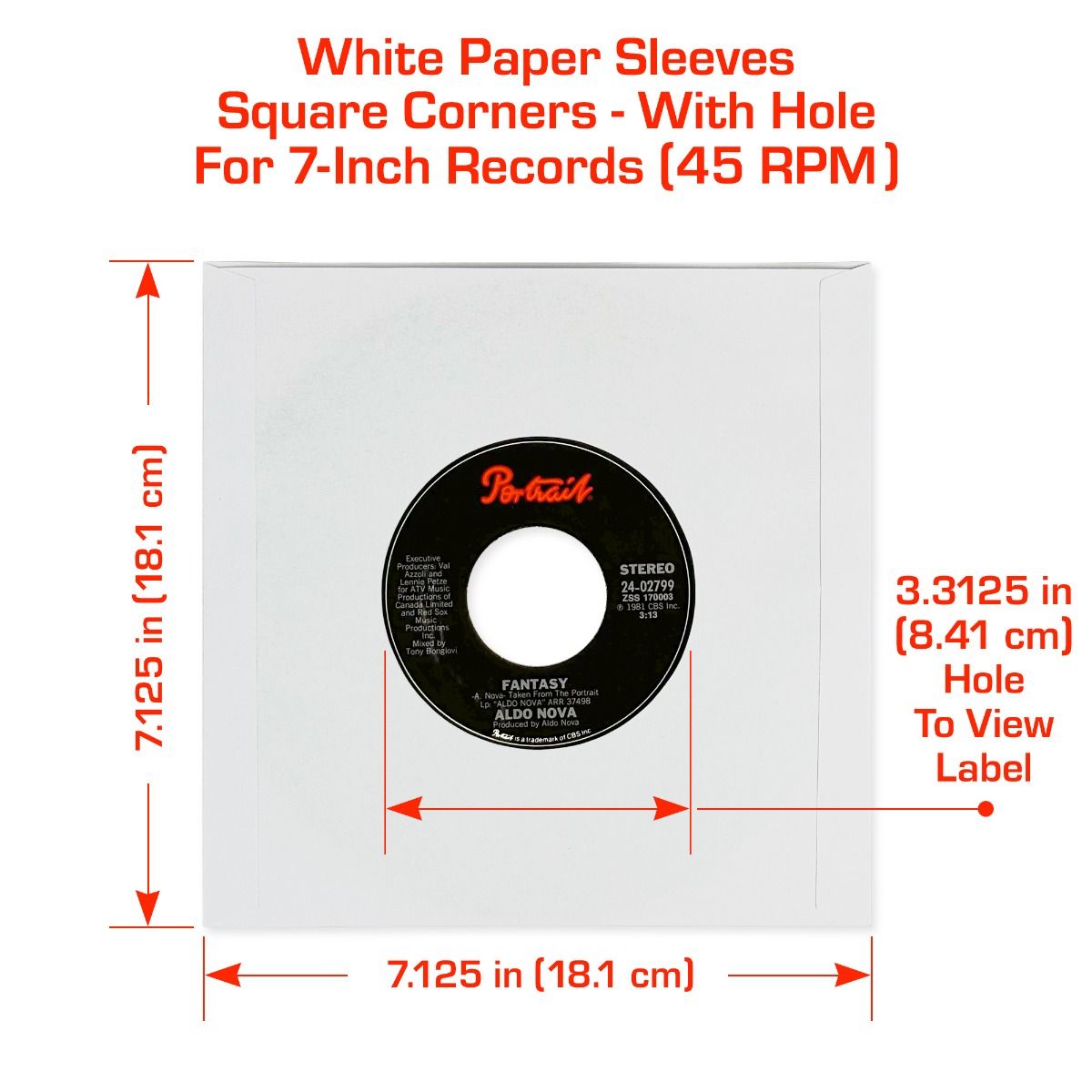 7" Record Paper Inner Sleeves | 50 Pack