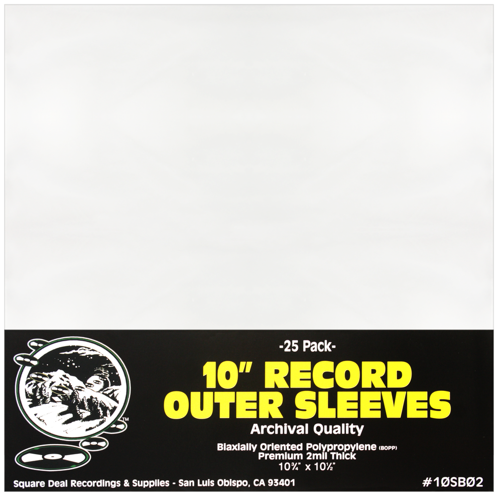 10" Record Outer Sleeves | 25 Pack