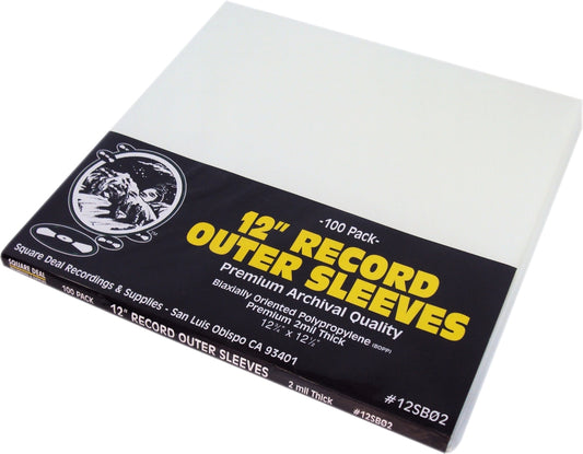 12" Record Outer Sleeves | 100 Pack