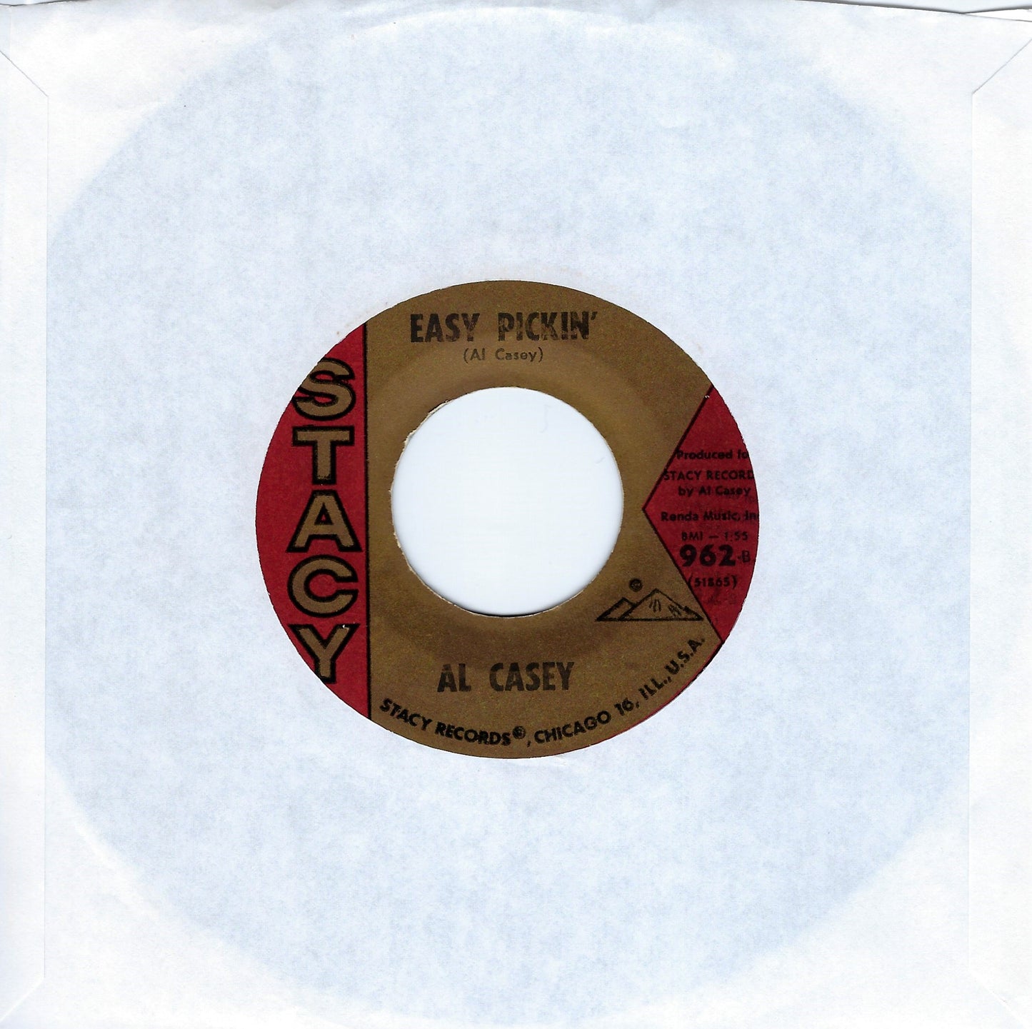 Al Casey With The K-C-Ettes | Surfin' Hootenanny / Easy Pickin' 7" Single (1963 / 45RPM)