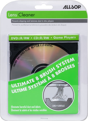 CD/ DVD Laser Lens Cleaner With 8 Brushes