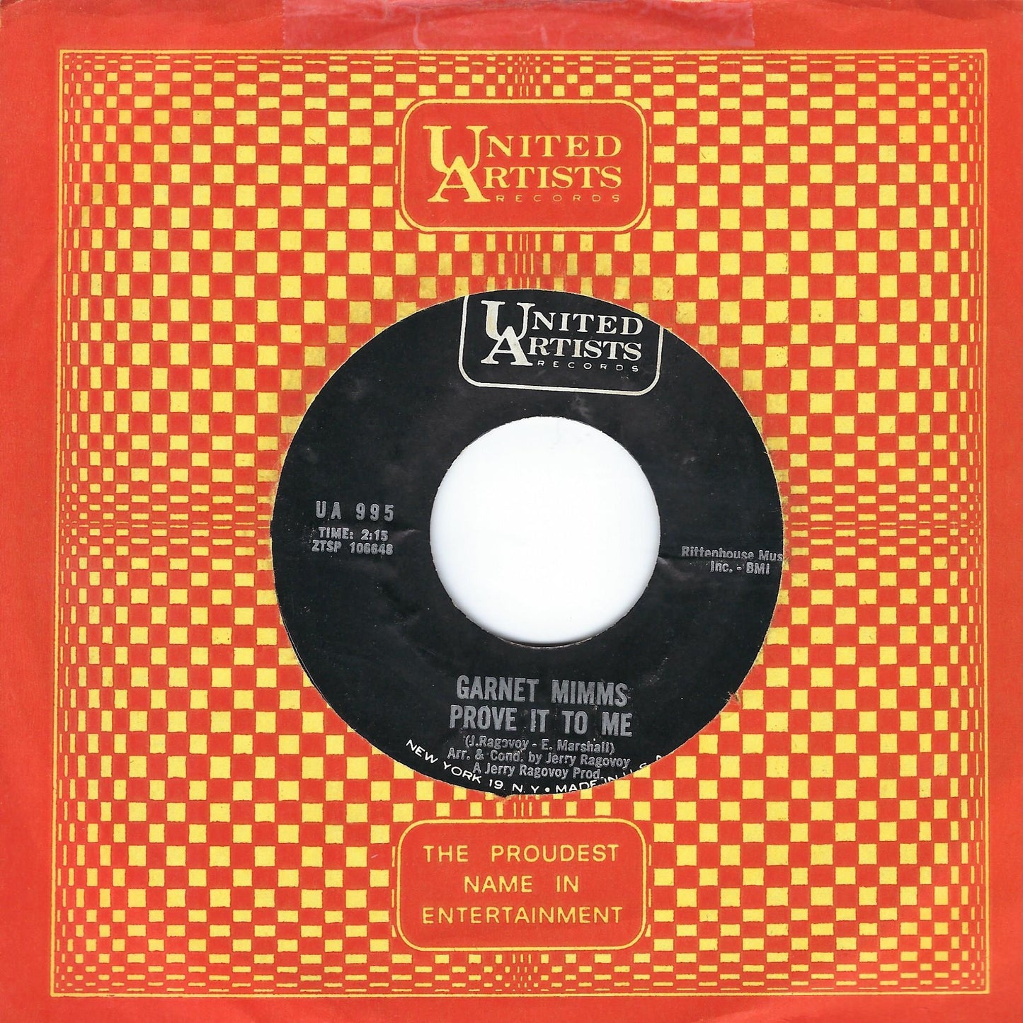 Garnet Mimms | I'll Take Good Care Of You / Prove It To Me 7" Single (1966 / 45RPM)