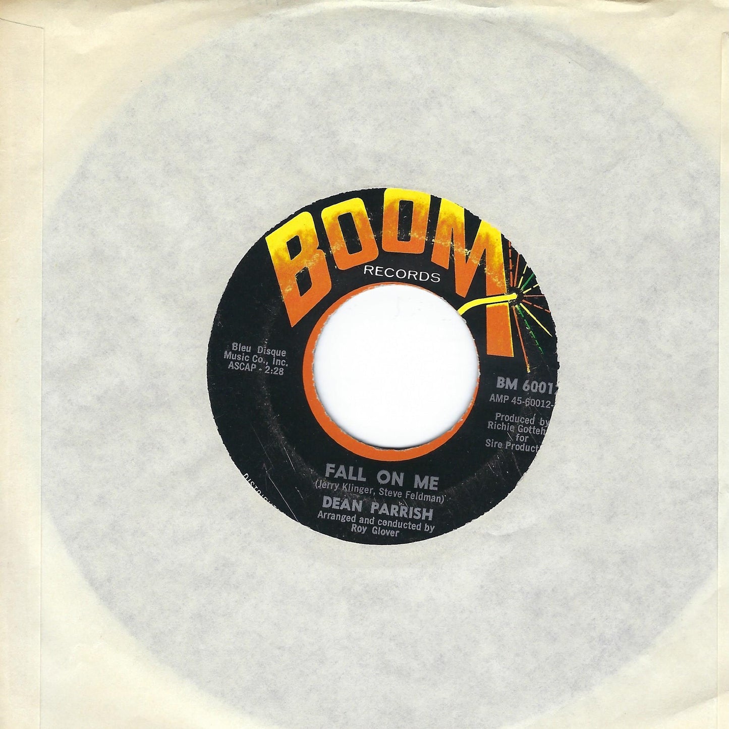 Dean Parrish | Tell Her / Fall On Me 7" Single (1966 / 45RPM)