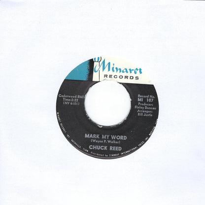 Chuck Reed | Mark My Word / Females 7" Single (1963 / 45RPM)