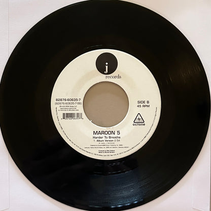 Maroon 5 ‎| This Love / Harder To Breathe 7" (2004 / US / 45RPM / Jukebox)