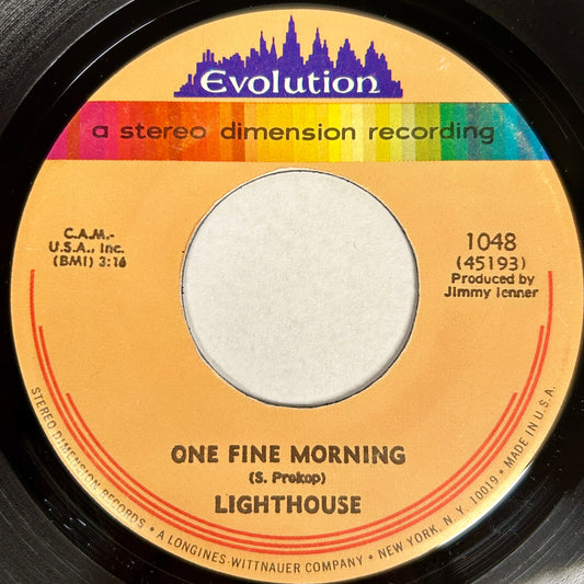 Lighthouse | One Fine Morning / Little Kind Words 7" Single (1971 / 45RPM)