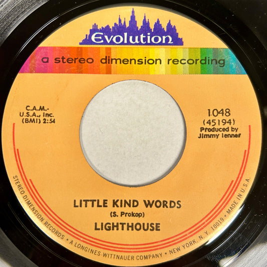 Lighthouse | One Fine Morning / Little Kind Words 7" Single (1971 / 45RPM)