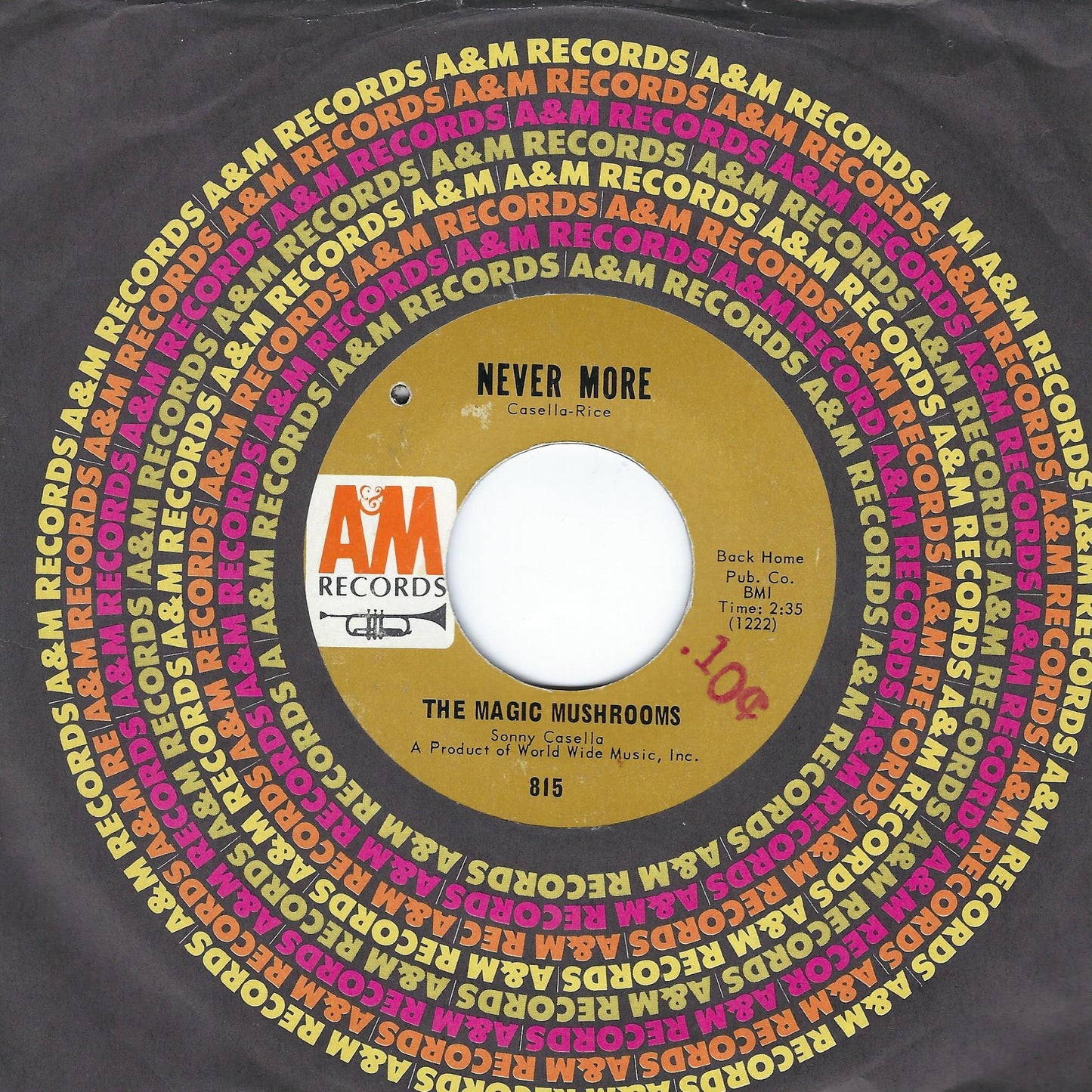 The Magic Mushrooms | It's-A-Happening / Never More 7" Single (1966 / 45RPM)