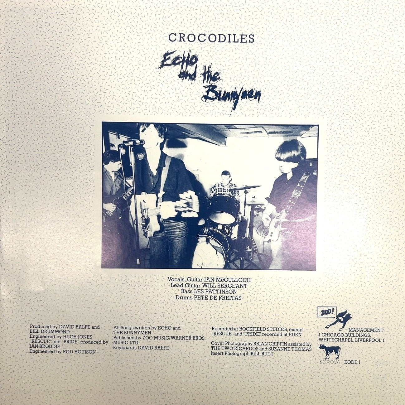 Echo And The Bunnymen | Crocodiles LP (1980 / Japan)